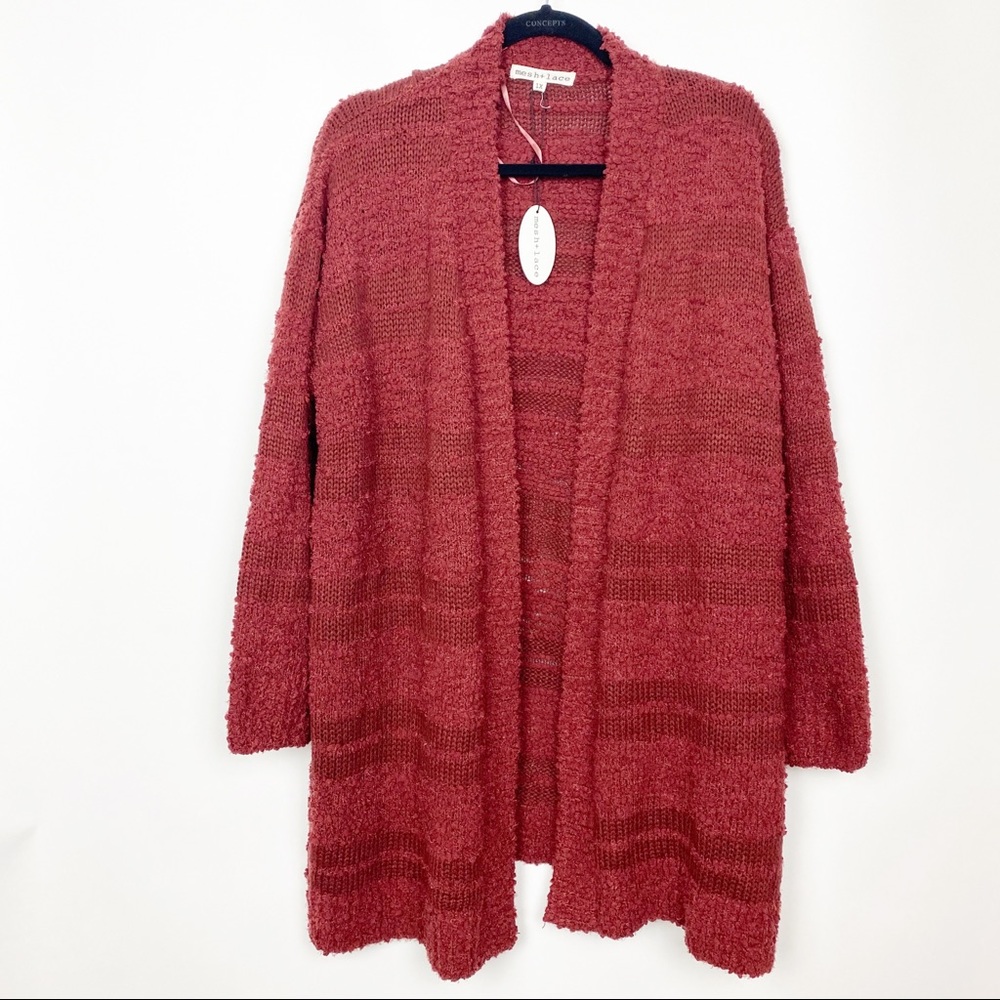 Mesh+Lace cardigan